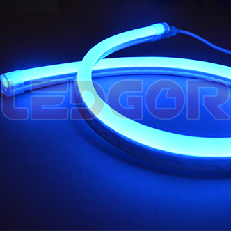 blue led neon flex with light blocking side layer