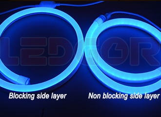 comparison with blue color led neon flex