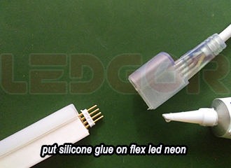 How to seal the led neon flex for waterproof solution 4